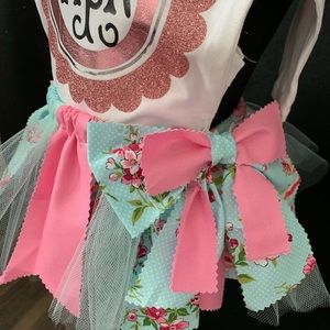 Kids custom made skirt sets.